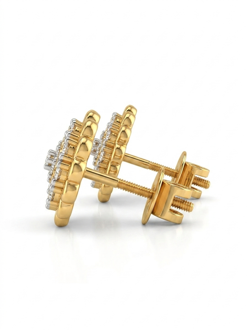 Diamond Earrings 14K585 Gold