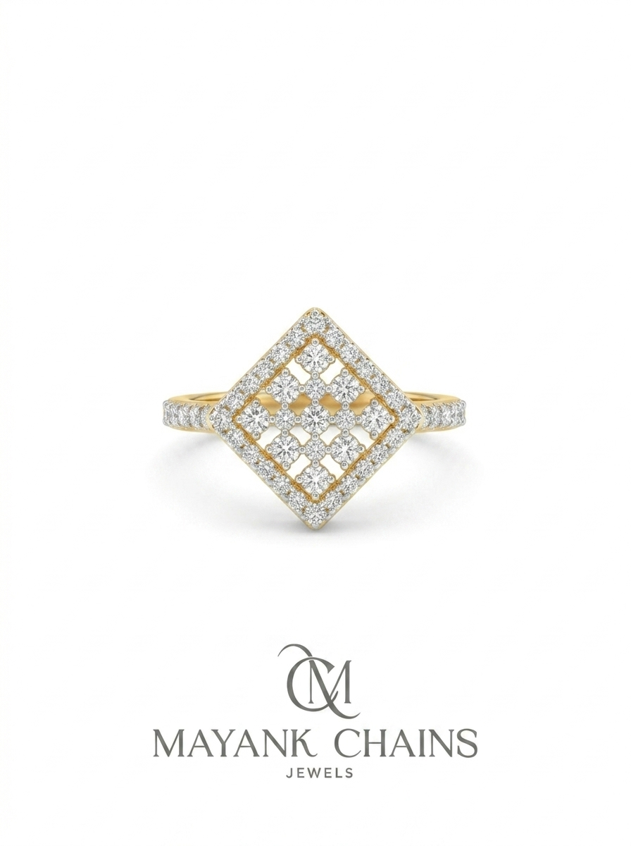 Gold Diamond Ring For Women 14K585