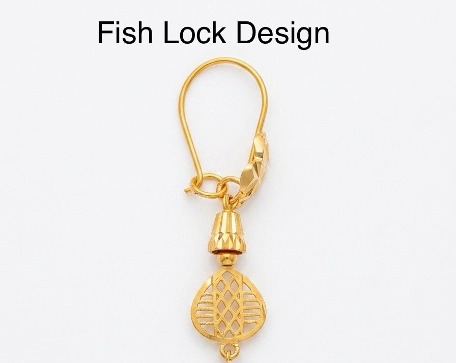 Gold Sui-Dhaga Earrings 20k